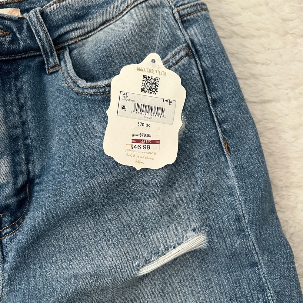 Altar’d State | High Rise Straight Leg Jeans - Picture 5 of 5